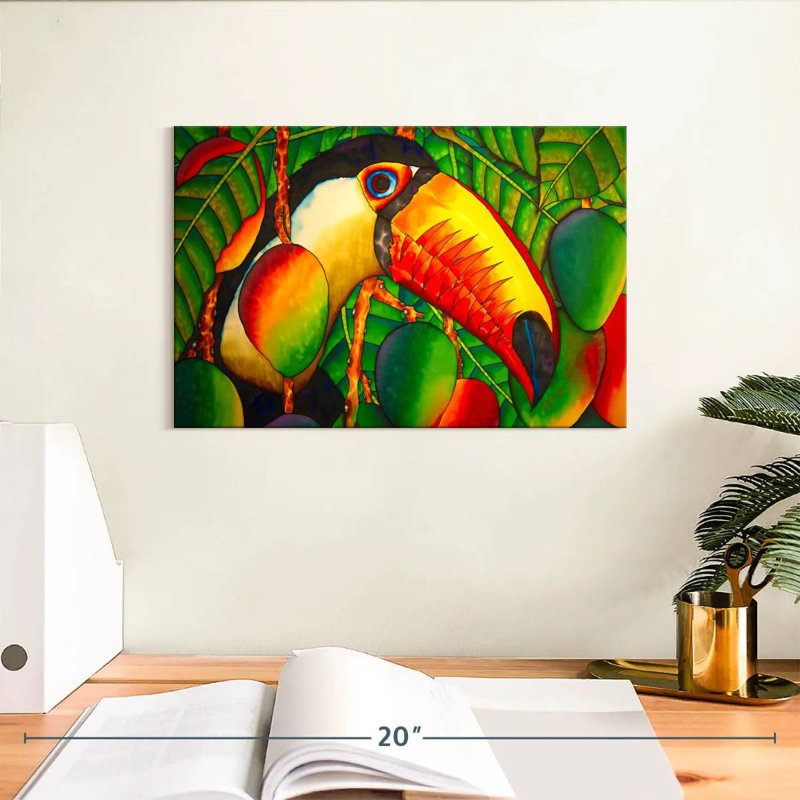 Paradise Toucan, 8" H x 12" W