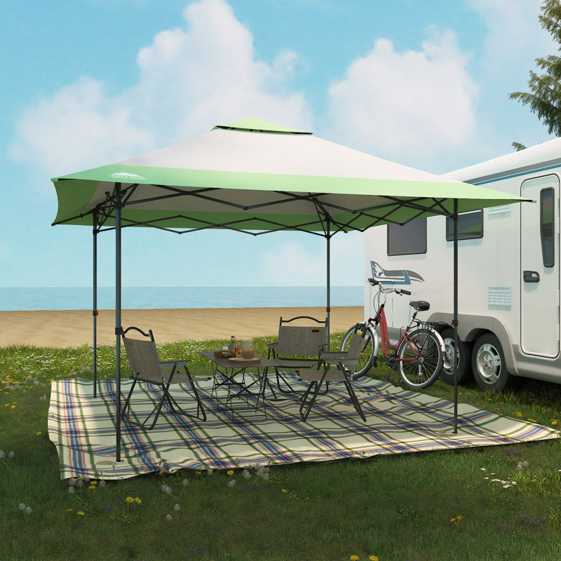 Gray Steel 13x13 Pop-Up Canopy Tent with UV Protection