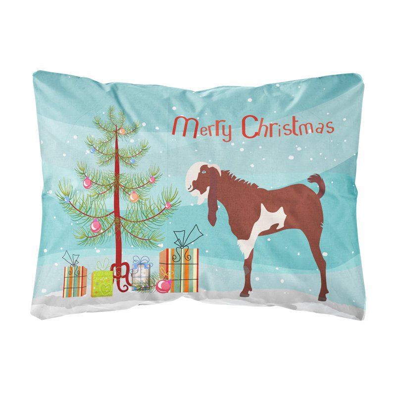 Coussin intérieur / extérieur Jamnapari Goat Christmas