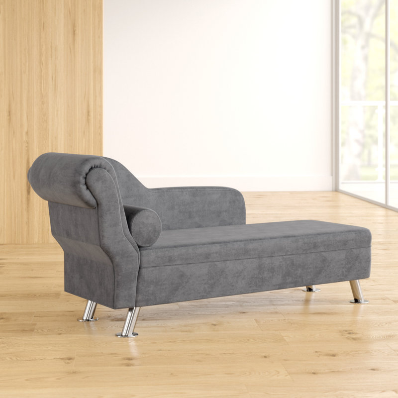 Alperin Velvet Chaise Lounge