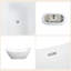 Maziyah 150mm x 78mm Freestanding Soaking Acrylic Bathtub