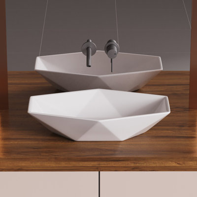 The Renovators Supply Inc. 22'' White Porcelain Specialty Bathroom Sink
