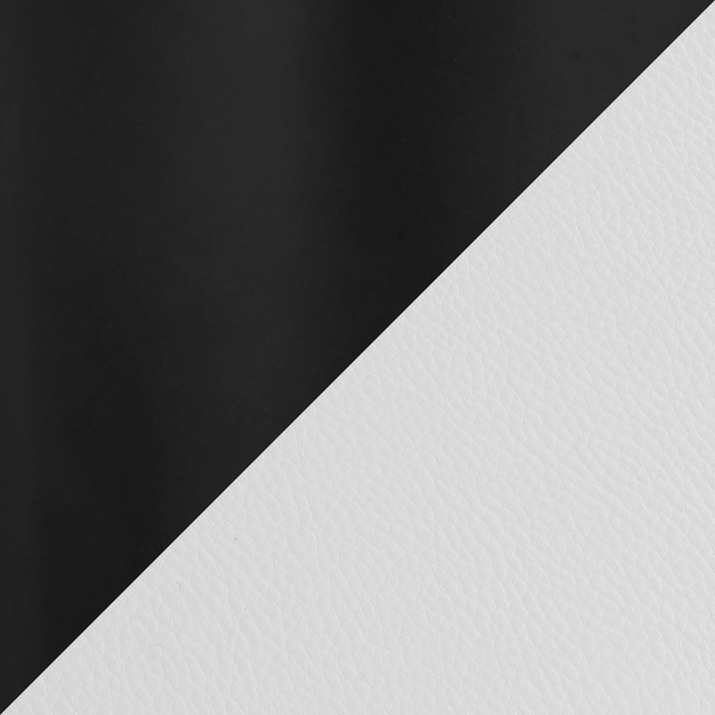 Tabouret de bar réglable, Noir, Blanc / similicuir, 2