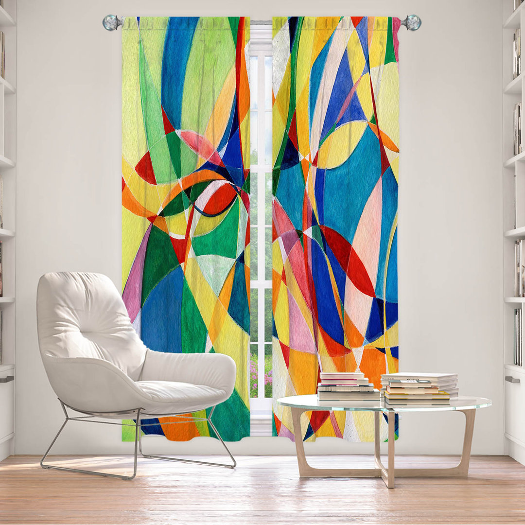 Polyester Room Darkening Filters Out Most Light Curtain Pair (Set of 2) East Urban Home Size per 