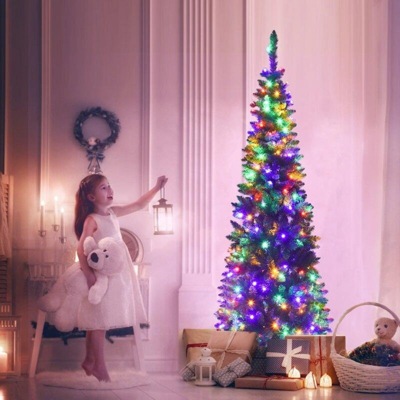 8.01' H Lighted Artificial Christmas Tree