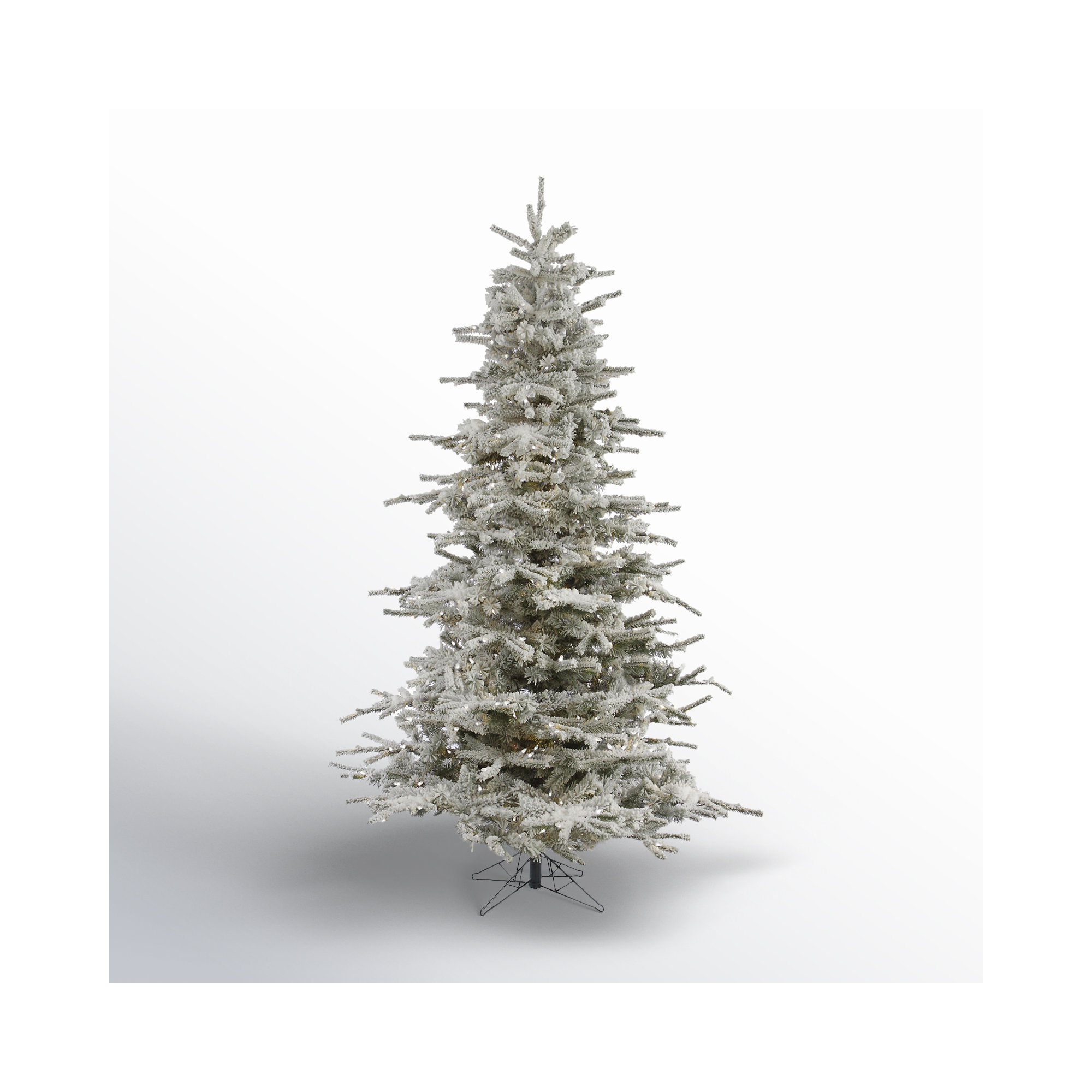 Hendricks Lighted Artificial Fir Christmas Tree, 6.5' H