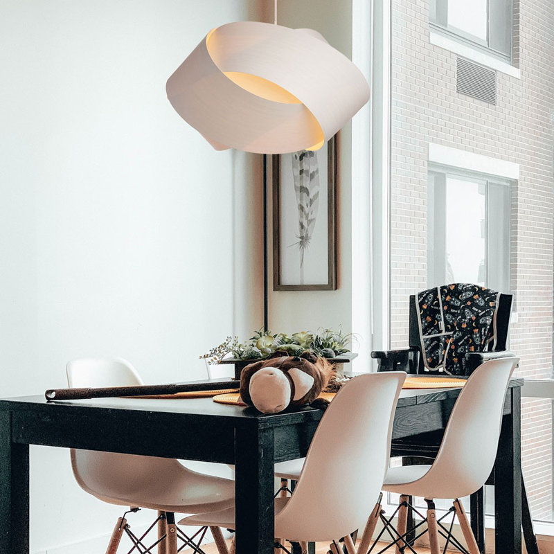 Serene Grande LED Chandelier, Danish White, 17" H x 25" W x 27" D