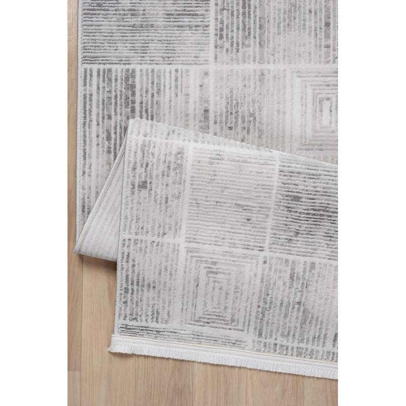 Richlyn Geometric Machine Made Indoor / Outdoor Area Rug, Runner 120 x 350cm