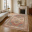 Oriental Cotton and Chenille Flatweave Area Rug-1063504617