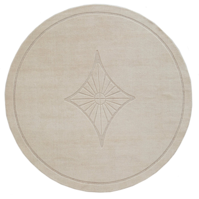 Hand Loomed Parlor Rug, Round 8'