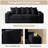 Boneless Compression Corduroy Convertible Sleeper Sofa Bed, 2-in-1 Loveseat Sofa with Cup Holders & Side Storage Pocket-135402378