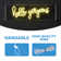 Hello Gorgerous 20" Contemporary Glam Acrylic Box USB Operated LED Neon Light, Yellow