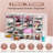  Clear 22 Drawers Acrylic Makeup Organizer 4 Pcs Stackable Set