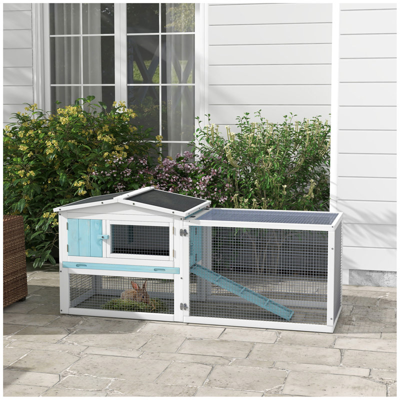 Cage à lapin à 2 étages avec cage coulissante, cage à lapins