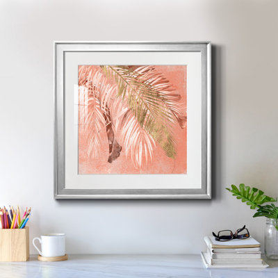 Golden Palms II - reproduction encadrée de qualité supérieure - prête à être accrochée