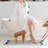 Carmisha 11.8'' W Solid Wood Shower Bench