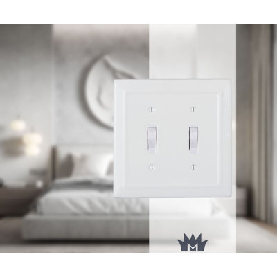 Architectural 2-Gang Toggle Light Switch Wall Plate