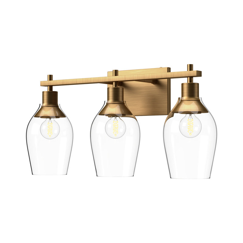 Kingsley 3 - Light Vanity Light, Aged Gold