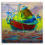 «Red Solid» de Valery Vecu Quitard par Red Barrel Studio®, art mural en verre acrylique, ACR-39949-2091350122
