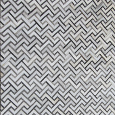 Area Cowhide Chevron Indoor Rug