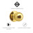 Ball Polished Brass Dummy Door Knob-7224949