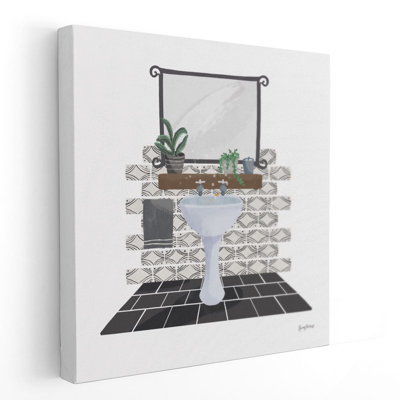 «Relaxing Bathroom I», reproduction d'art sur toile