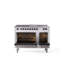 ILVE Nostalgie II, cuisinière à double combustible de 48 po, 5 brûleurs, plaque chauffante, surface de cuisson française-1231859055-1231859022