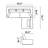 Leonard Upholstered L-Shaped Sectional Right Hand Facing-1984462115