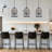 4-Light Dimmable Black Iron Birdcage Crystal Chandelier