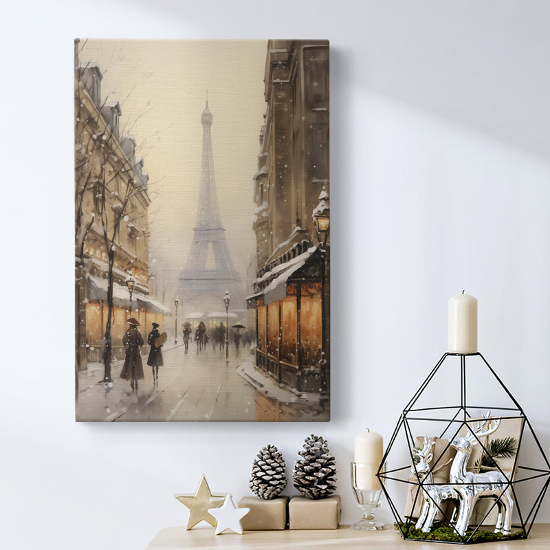 Art des Fêtes de Noël - Toile tendue avec châssis DLV III, H 18 po x l 12 po