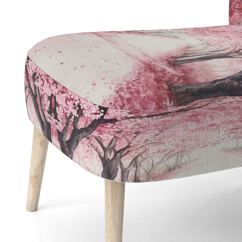 Chaise rembourrée Tree Cherry Blossom - Chaise d'appoint Blossom Tree Lane, Side Chair Armless