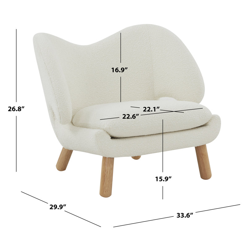 Felicia Contemporary Accent Armchair, Tan, Natural