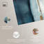 «Gilded Blue Luxe Blue Art», ensemble de 2 impressions sur toile par -1011388458-1011388417-1011388425