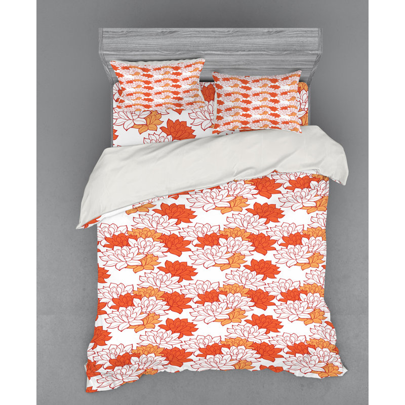 Eclectic Floral Duvet Cover, Queen Duvet Cover + 3 Additional Pieces