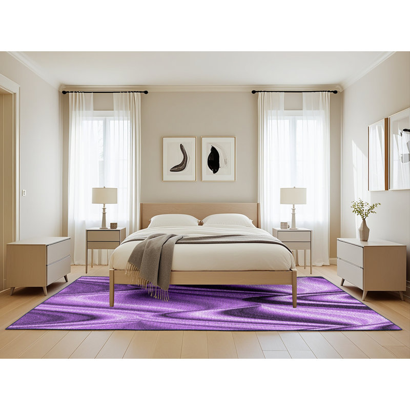 Abstract Indoor Rug, Rectangle 5' x 8'