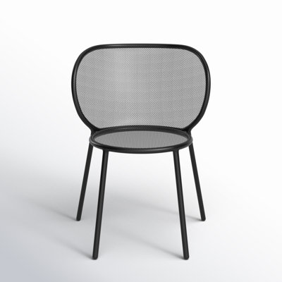 Abberton Premium All-Weather Wicker Outdoor Stacking Dining Side Chair