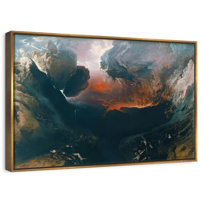 Le grand jour de sa fureur, Cadre flottant doré, 25 po x 17 po