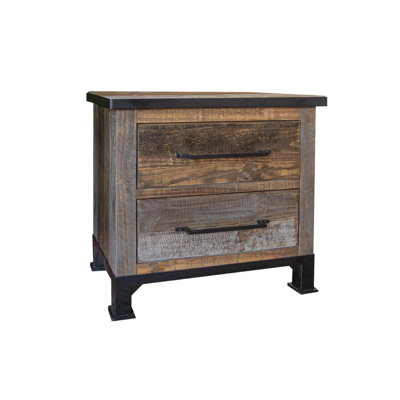 Esmael 27'' W Solid Wood Nightstand