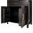 71" Tall Arched Kitchen Pantry Cabinet With Glass Door, Farmhouse Storage Pantry Cabinet With Adjustable Shelves & Barn Door Design For Kitchen, Living & Dining Room, Black-1477642538