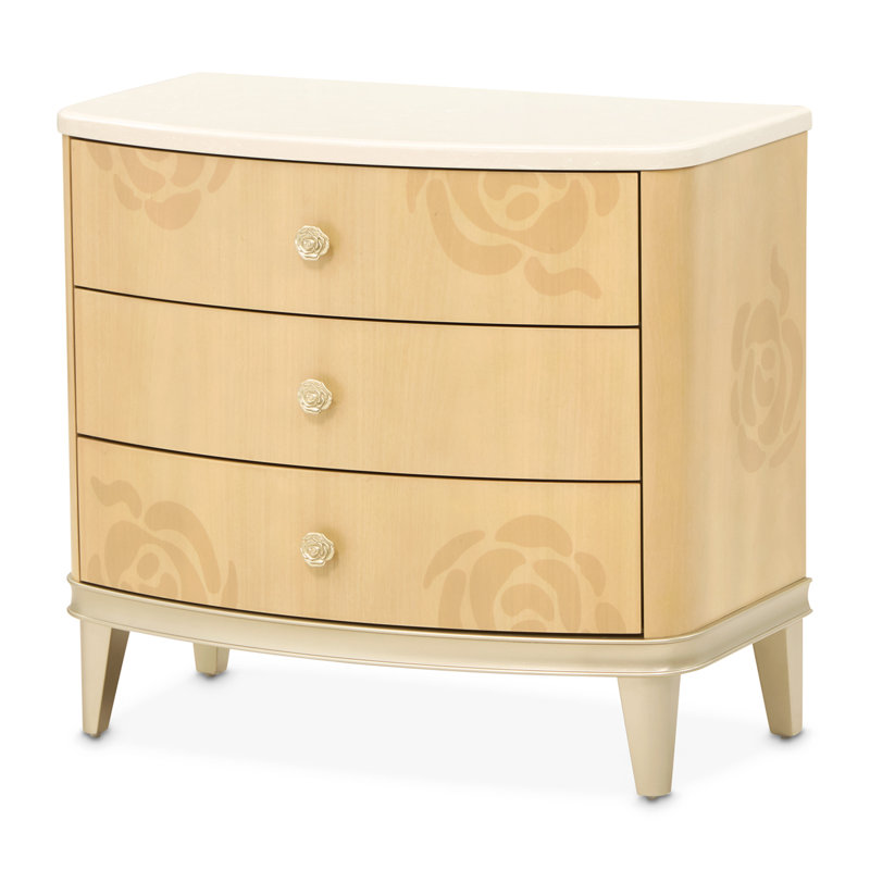 Camellia Field Caramel 3 - Drawer Nightstand