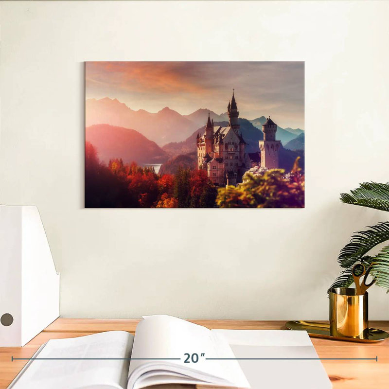 Lilie Majestic Neuschwanstein Castle, H 8 po x l 12 po