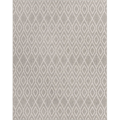 Outdoor Destiny Area Rug Ash Gray Color