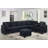 Sectional Sofa, Dark Blue-1298095558