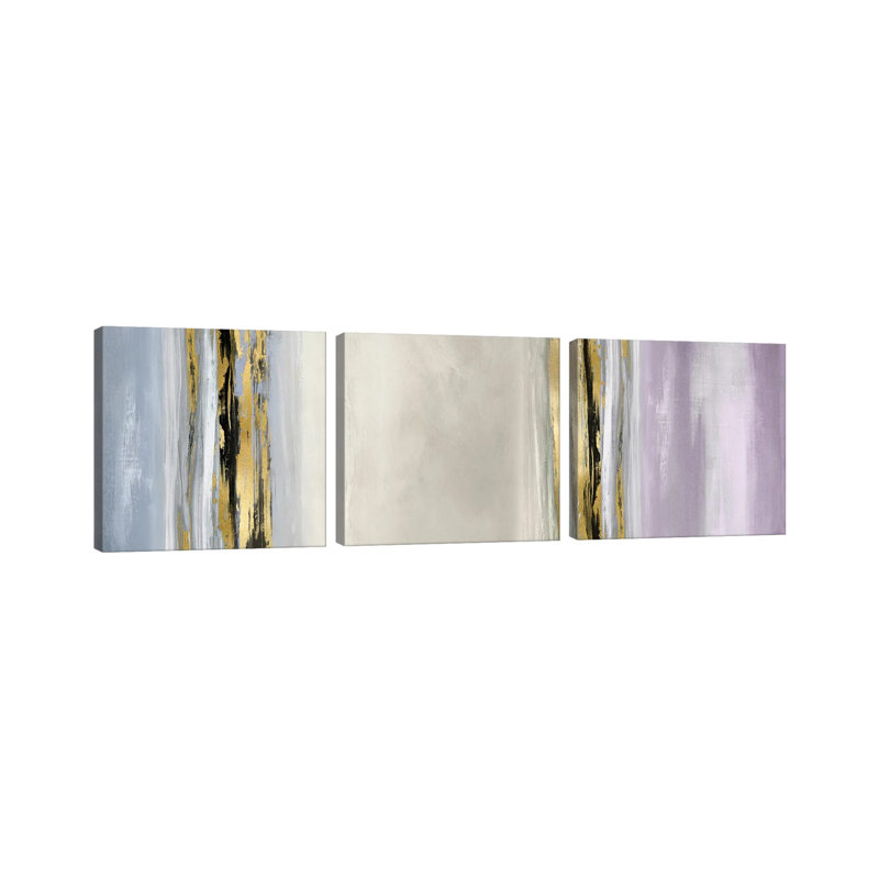 Mouvement vertical - ensemble d'art mural sur toile tendue (ensemble de 3)