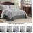 5-Piece Oversized Jacquard Matelasse Floral Damask Bedspread Set Textured Dot Scalled Edge Border-116270517-116270520