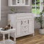 Meuble-lavabo simple avec plateau en céramique Shaianna-933391311