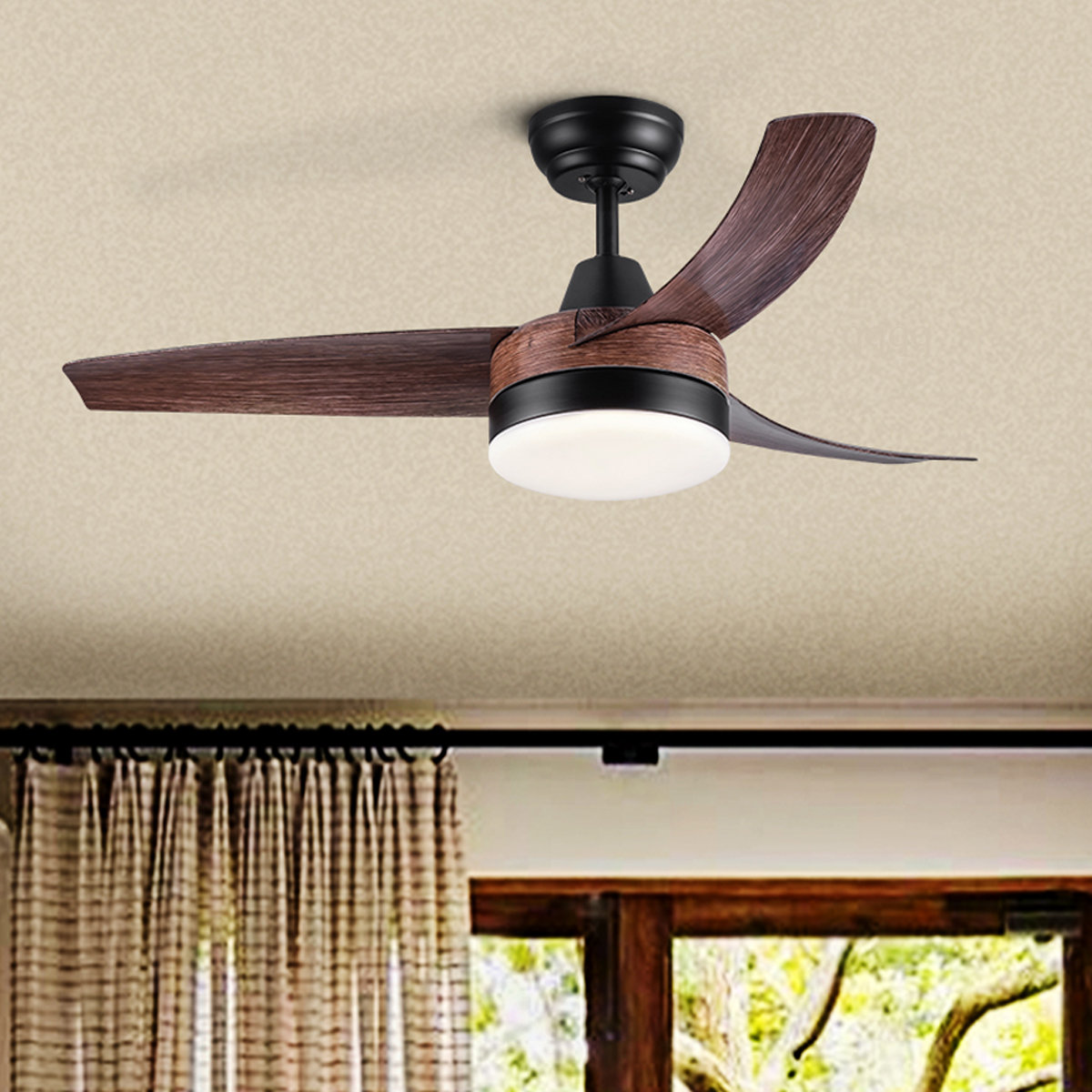 Hokku Designs Collinston 42'' Ceiling Fan with LED Lights Wayfair