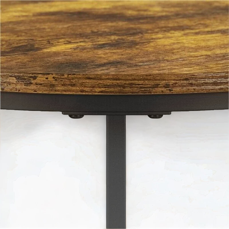 Nest of 2 Tables, Metal Frame, Side End Table, Living Room Furniture