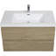 Meuble-lavabo flottant de 36 po avec lavabo, armoire de rangement murale avec lavabo à surface solide et tiroirs à fermeture en douceur entièrement assemblés-1399775111