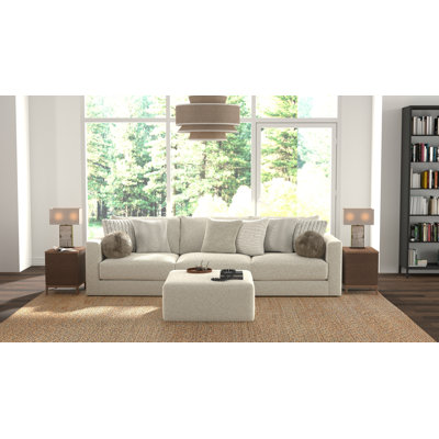 Canapé modulaire 3 pièces Ritzy et 1 repose-pieds inclus